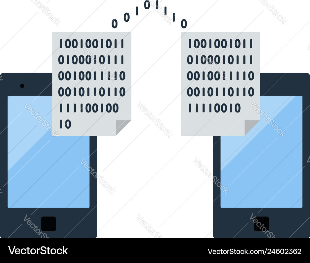 Exchanging data icon vector image