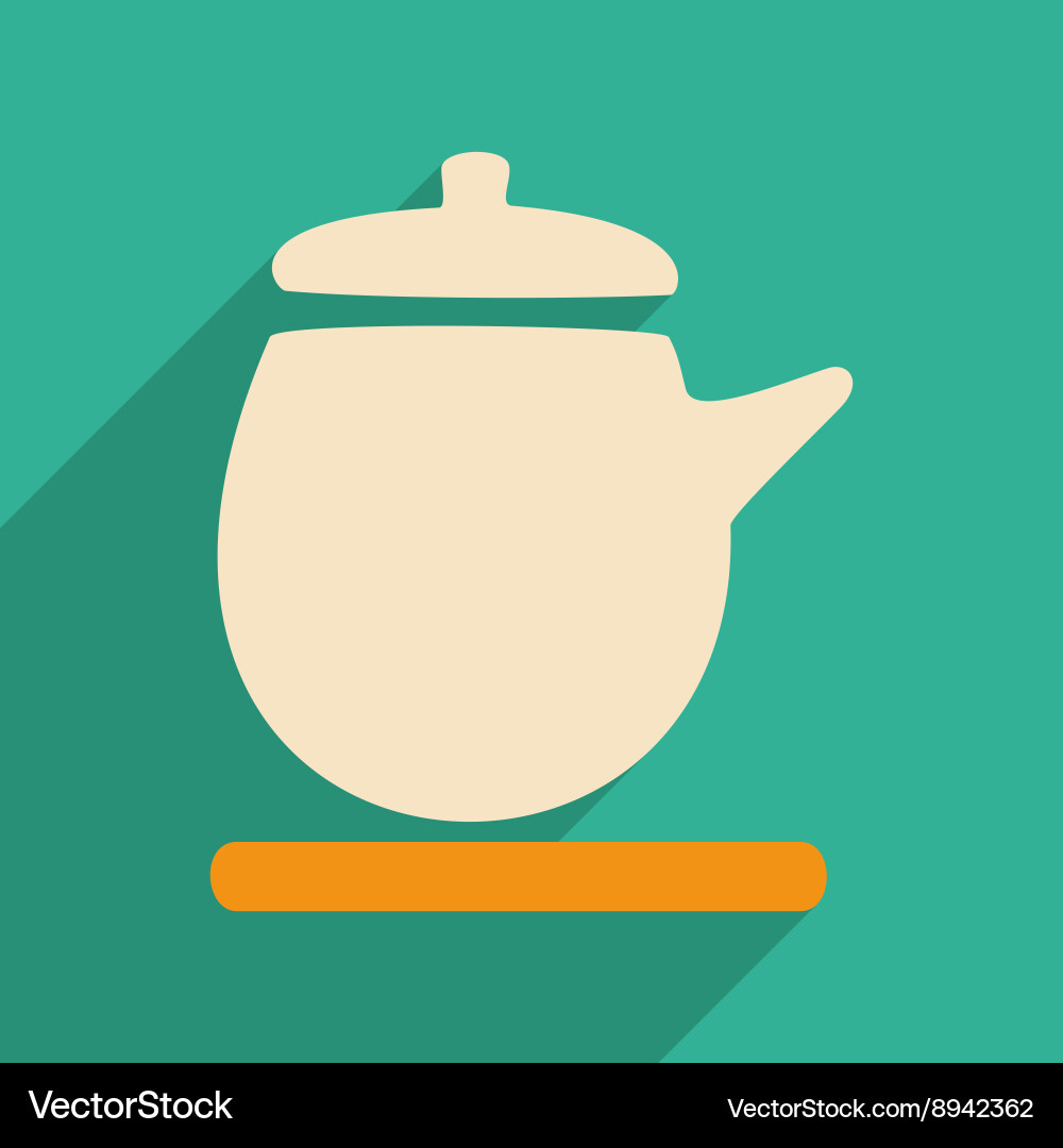 Flat with shadow icon and mobile application Vector Image