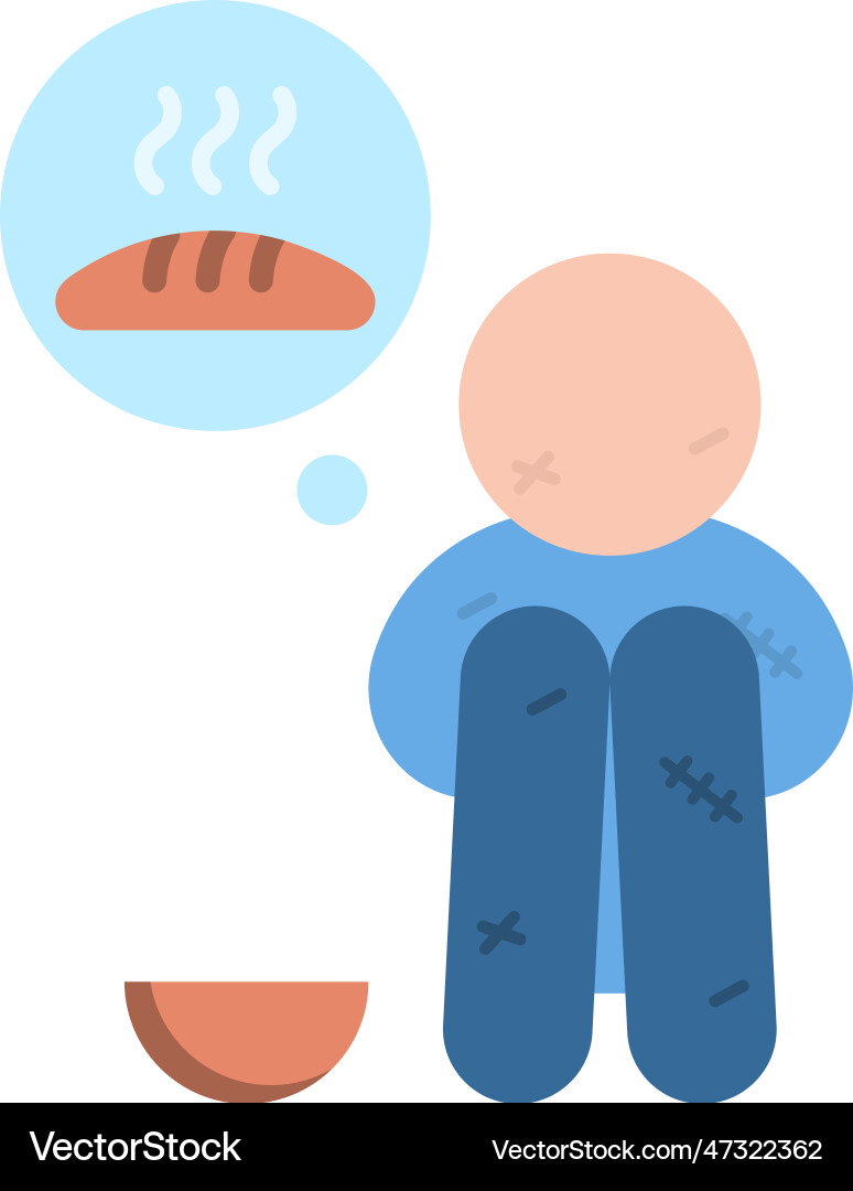 Hunger icon image Vector Image