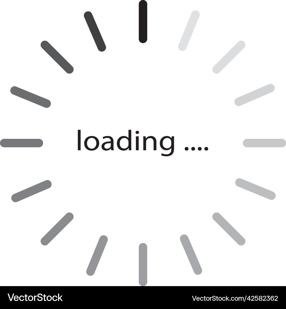 Loading Bar Icon vector image