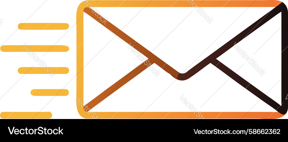 Mail envelope for message or communication icon Vector Image