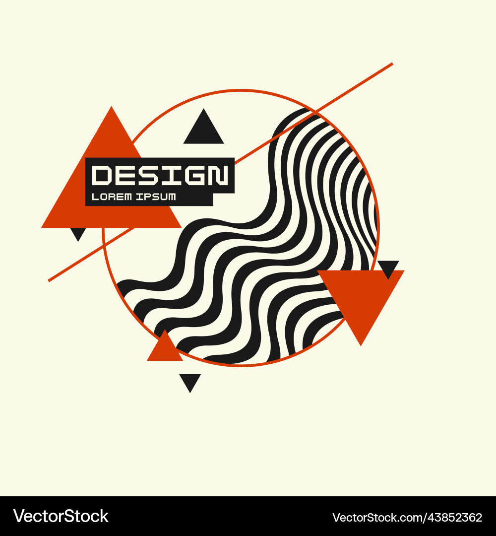 Modern background with abstract elements vector image