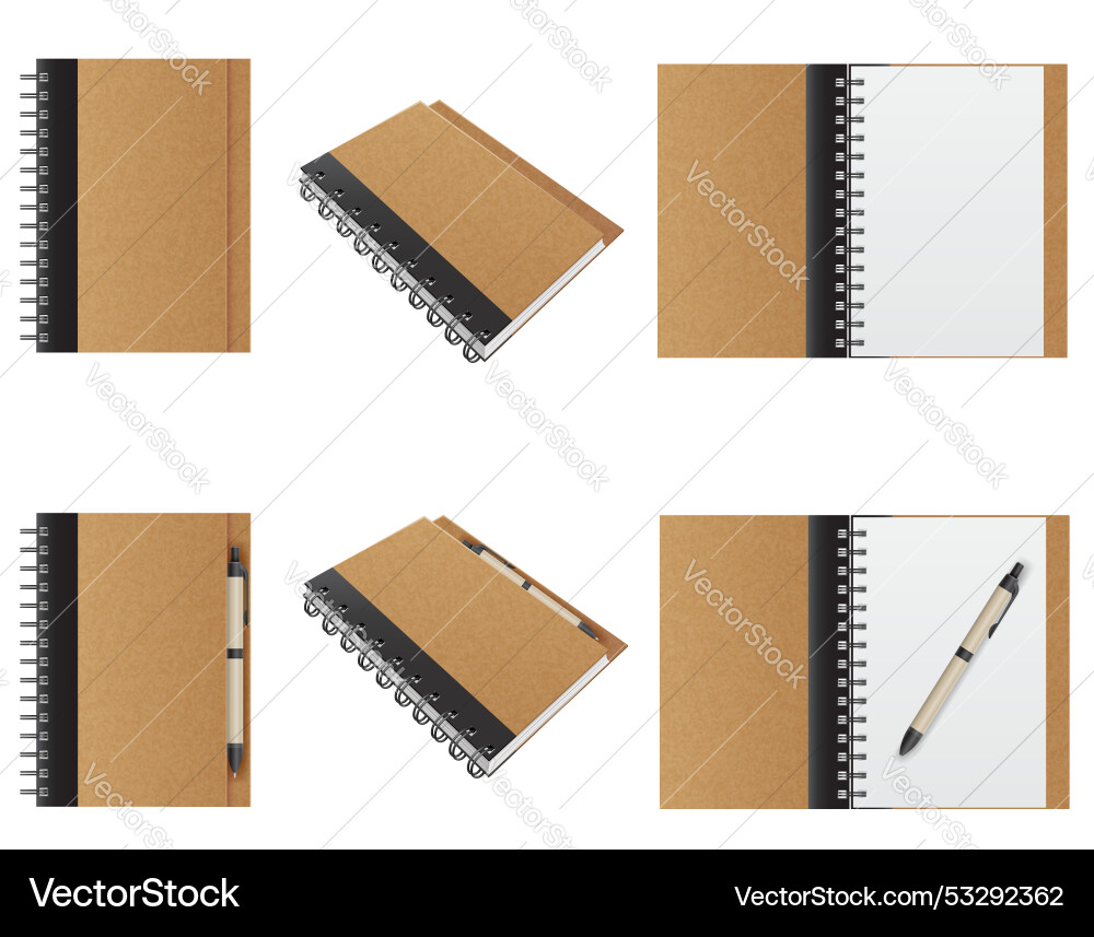 Notebook for daily notes and reminders notepad vector image