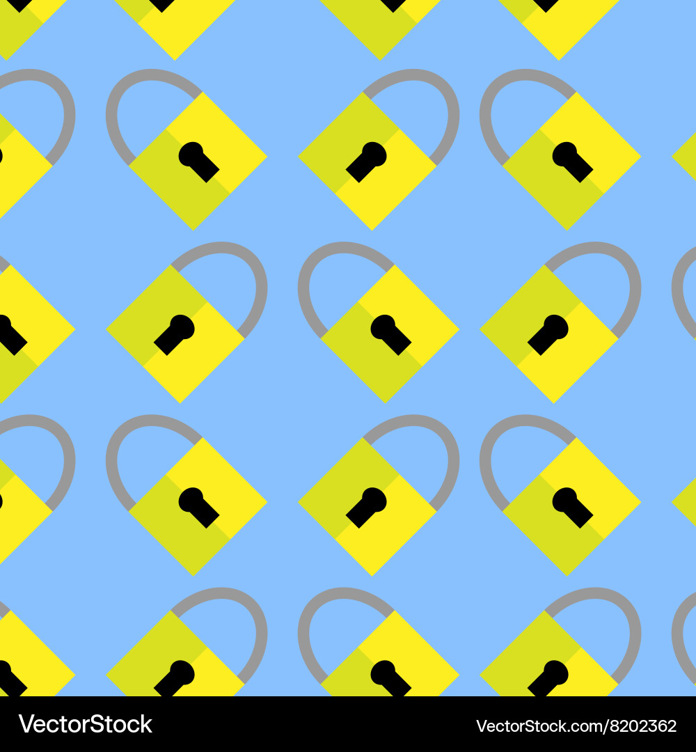 Pattern padlock background Vector Image