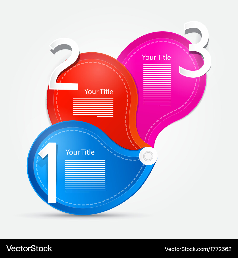 Progress steps for tutorial infographics vector image