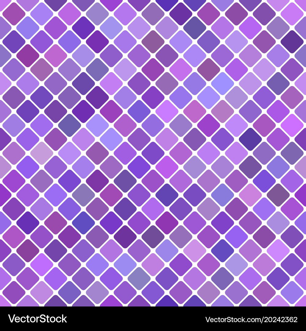 Purple seamless diagonal square pattern vector image