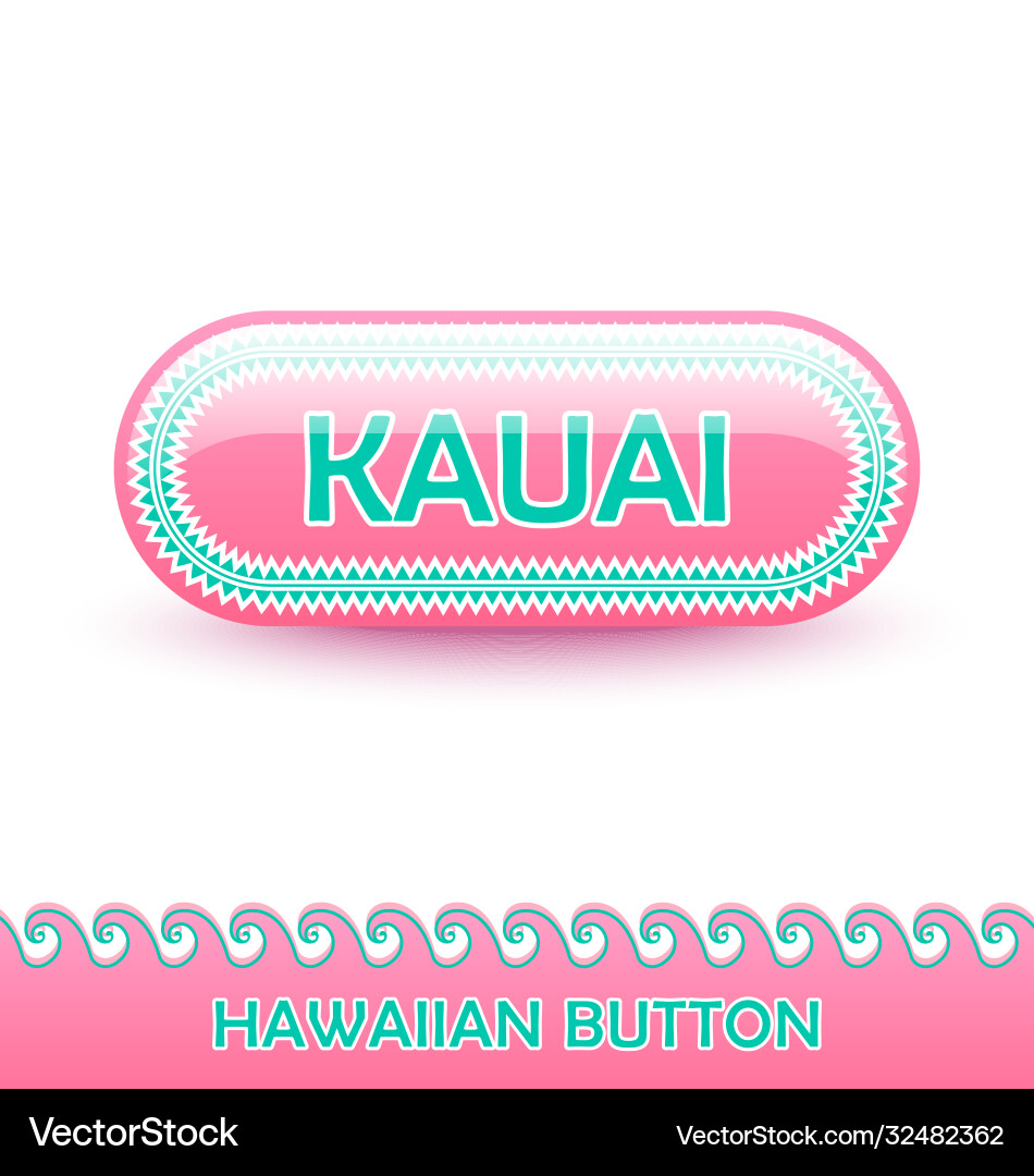 Rounded and glossy button with traditional Rounded and glossy button with traditional vector image