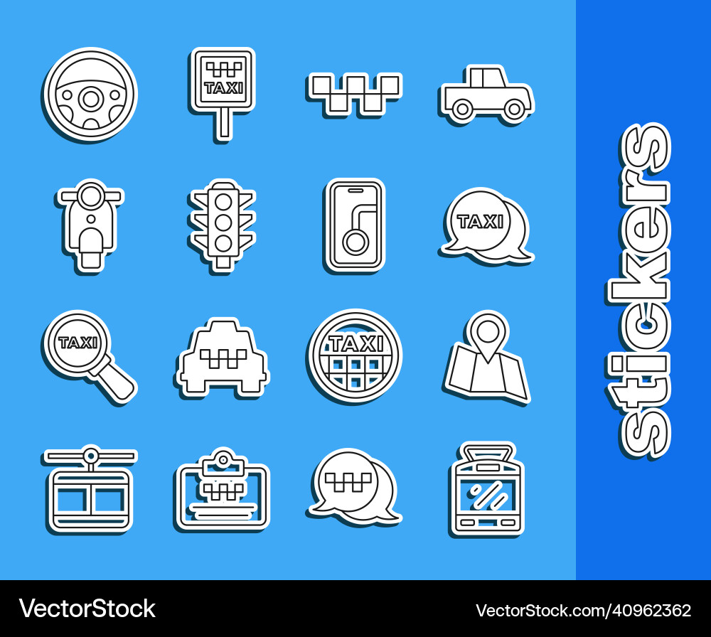 Set line tram and railway folded map Set line tram and railway folded map vector image