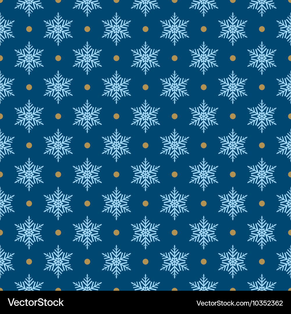 Snowflake Dot Pattern vector image