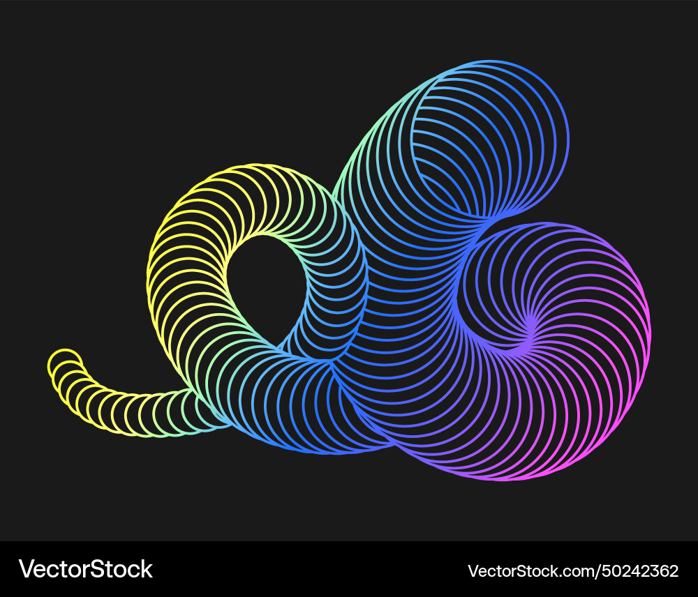 Spiral curved lines create a weave Spiral curved lines create a weave Vector Image