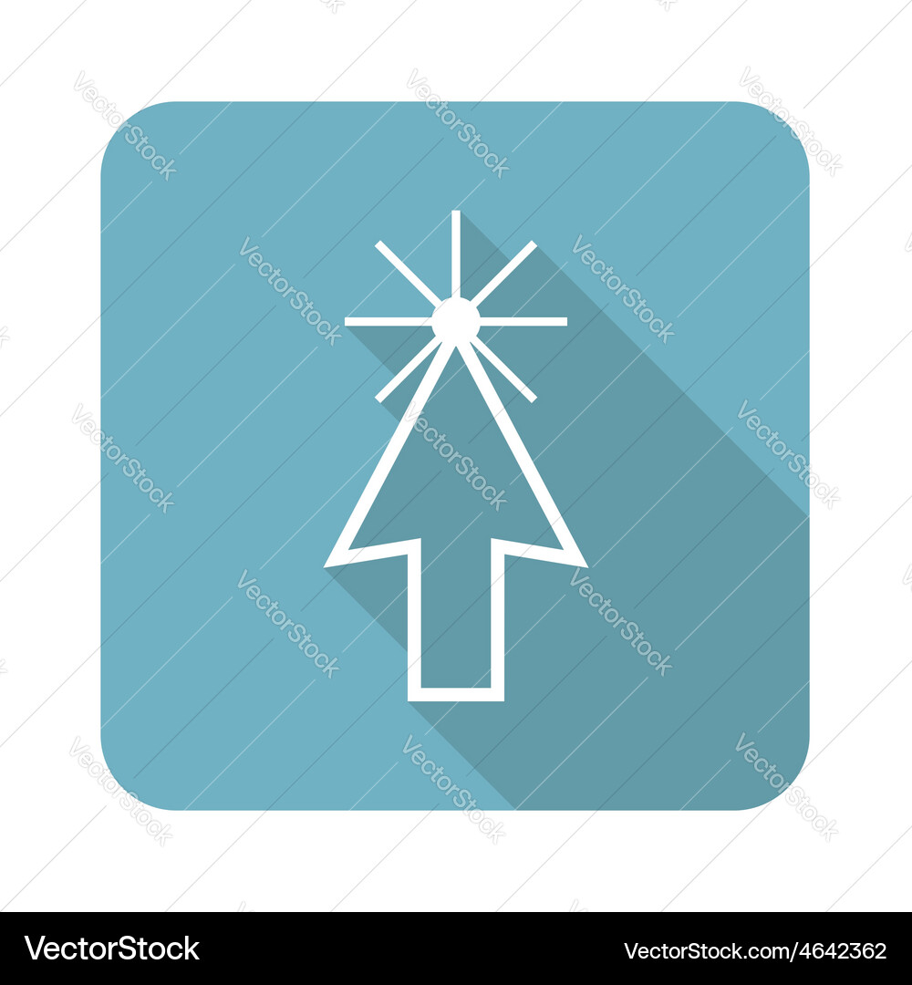 Square arrow cursor icon vector image