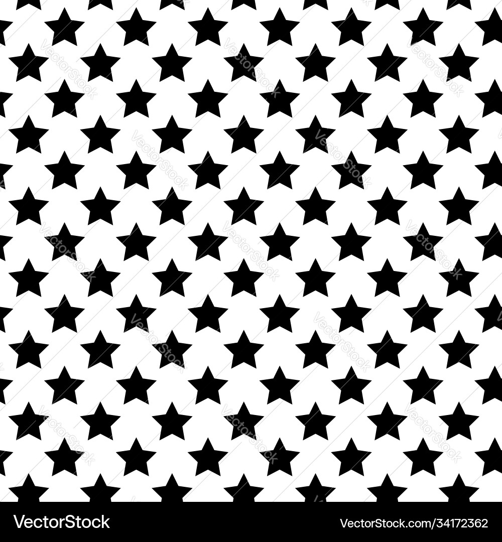 Starry repeatable seamless star pattern Starry repeatable seamless star pattern vector image