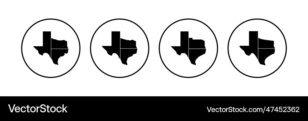 Texas Symbol Set Zeichen Symbol Texas Symbol Set Zeichen Symbol vektorbild