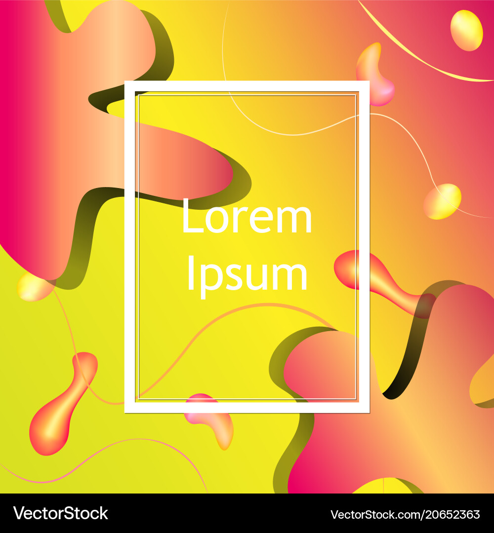 Abstract background with fluid shapes Vector Image