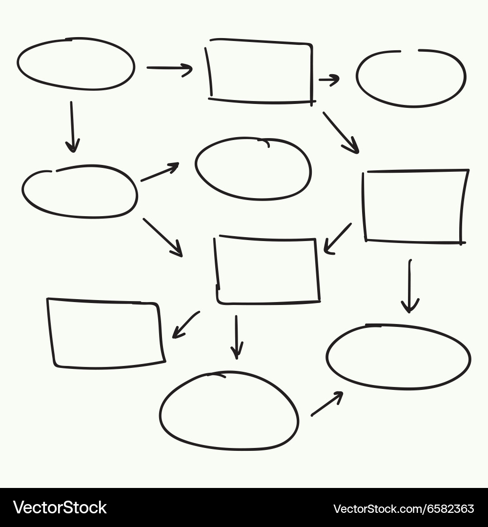 Abstract flowchart design vector image