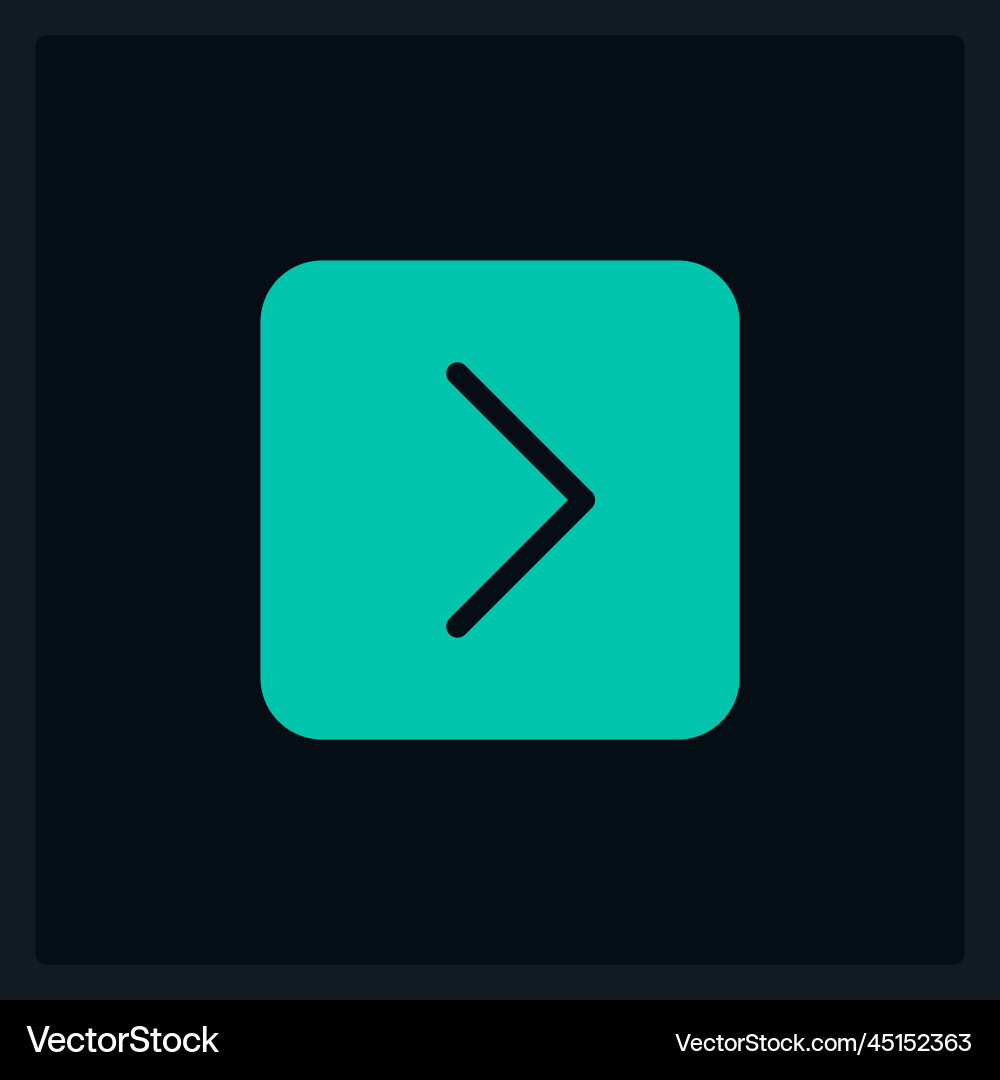 Active forward pointer ui element template Active forward pointer ui element template vector image