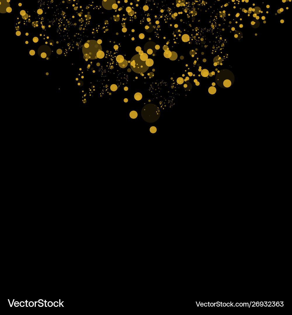 Bokeh effect isolated on black background dark Bokeh effect isolated on black background dark vector image