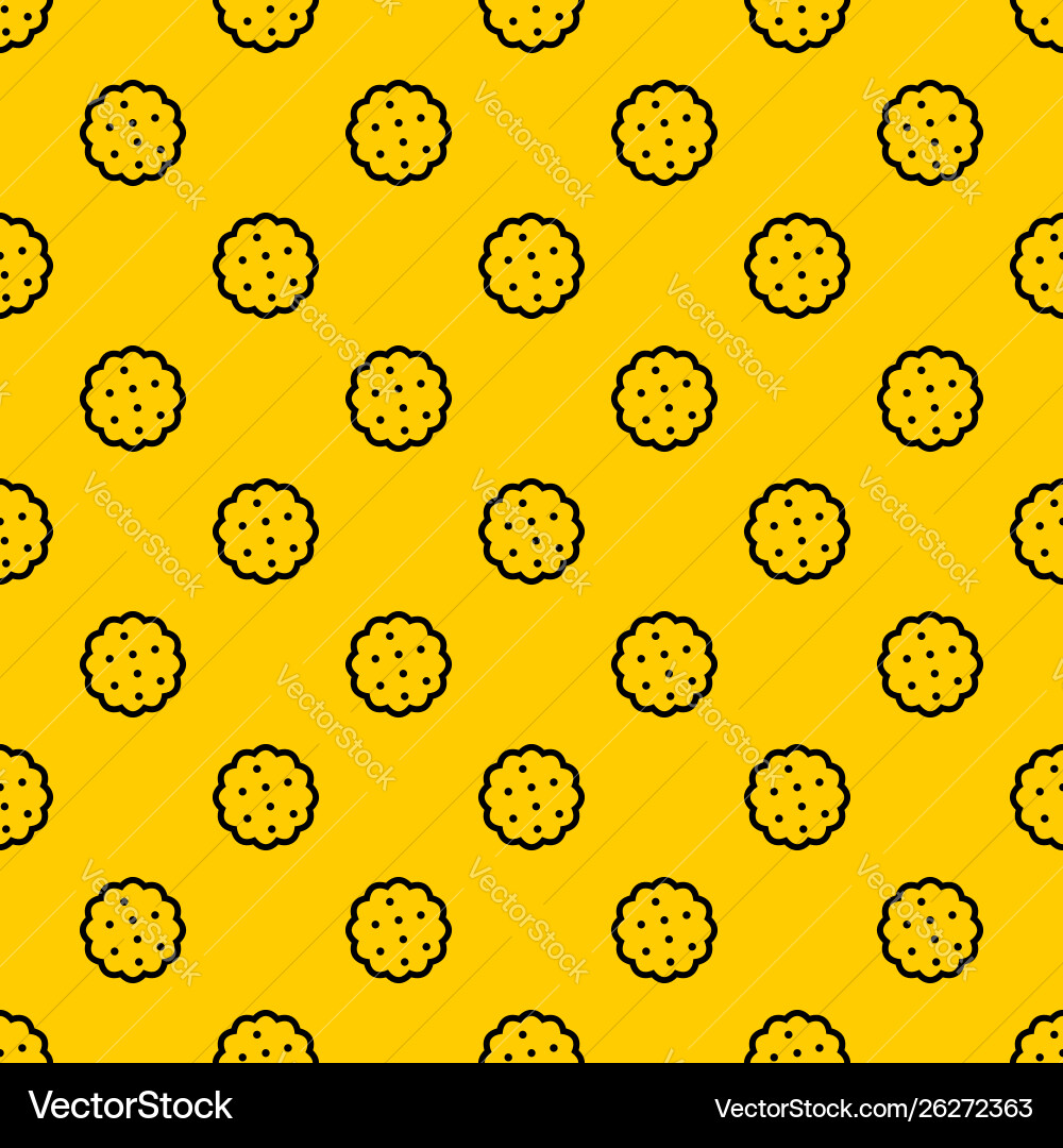 Cookies pattern Cookies pattern vector image