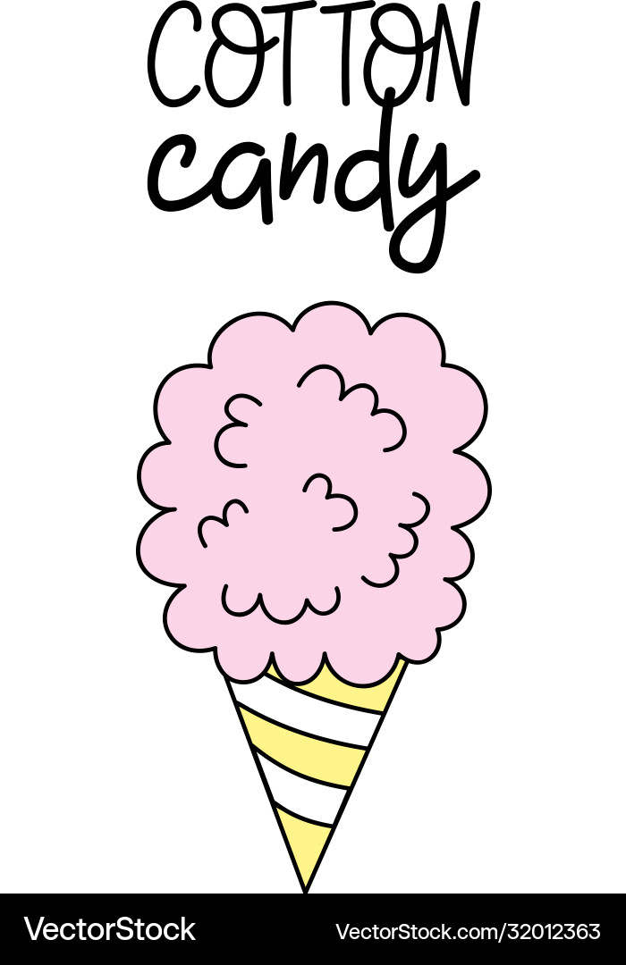 Cotton candy Cotton candy vector image