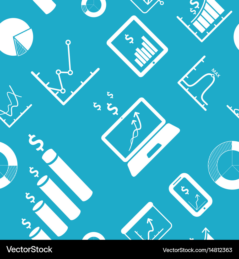 Demographic Data Seamless Pattern vector image