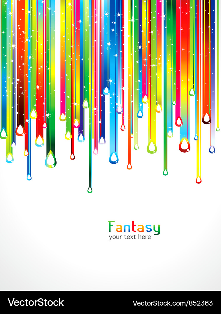 Dynamic Color Splash Background vector image