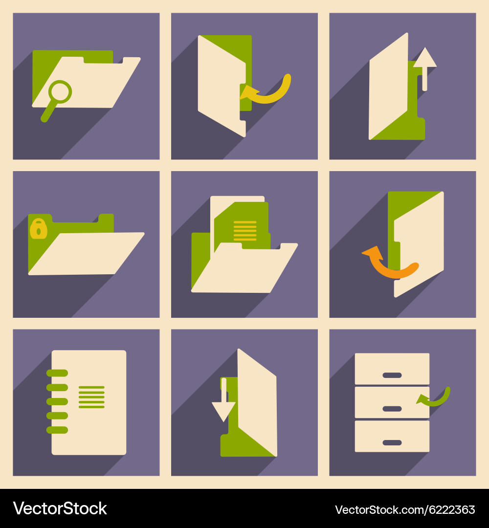 Flat with shadow concept and mobile application Vector Image