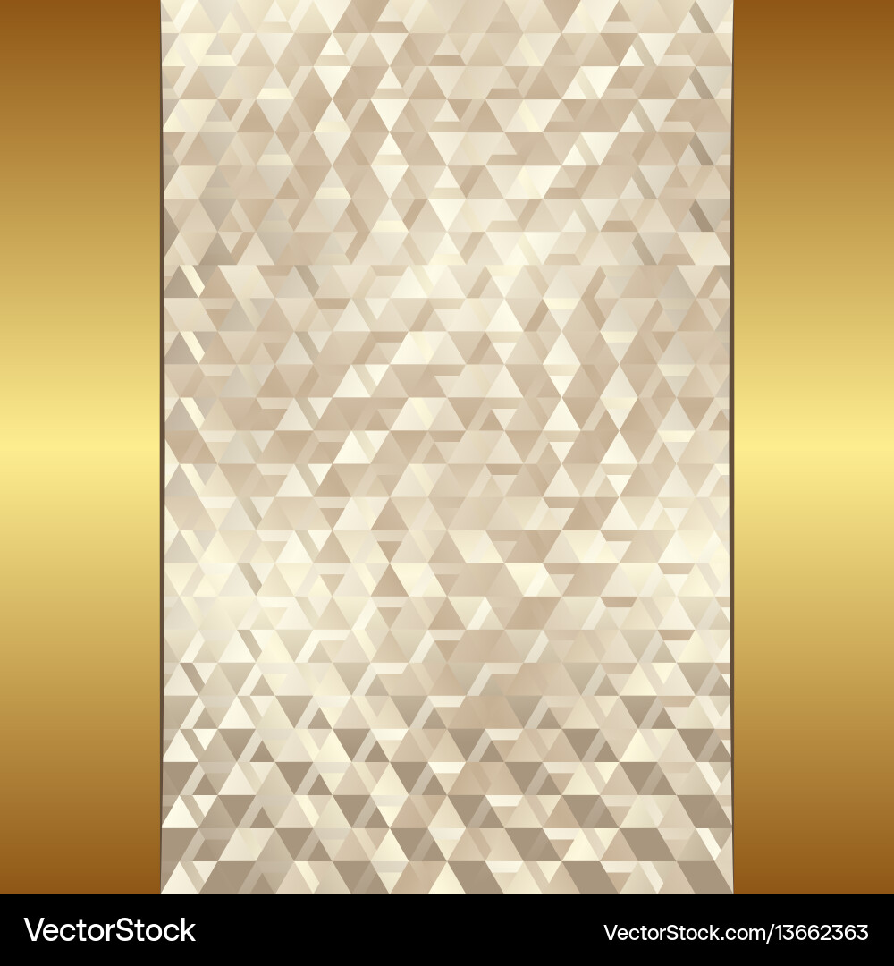 Golden Triangular Texture vector image