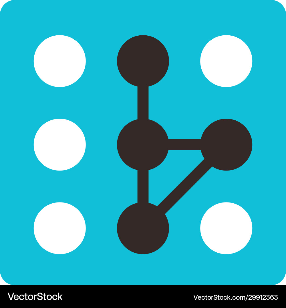 Isolated pattern code flat style icon vector image