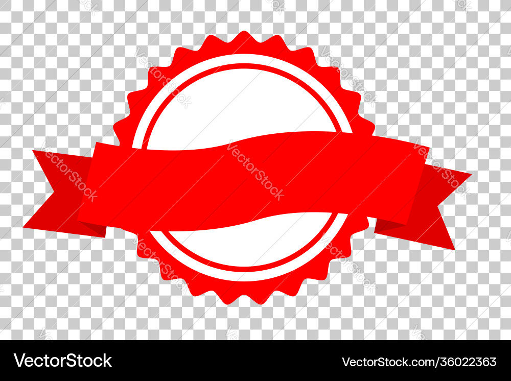 Set template 4 different style blank red circle vector image