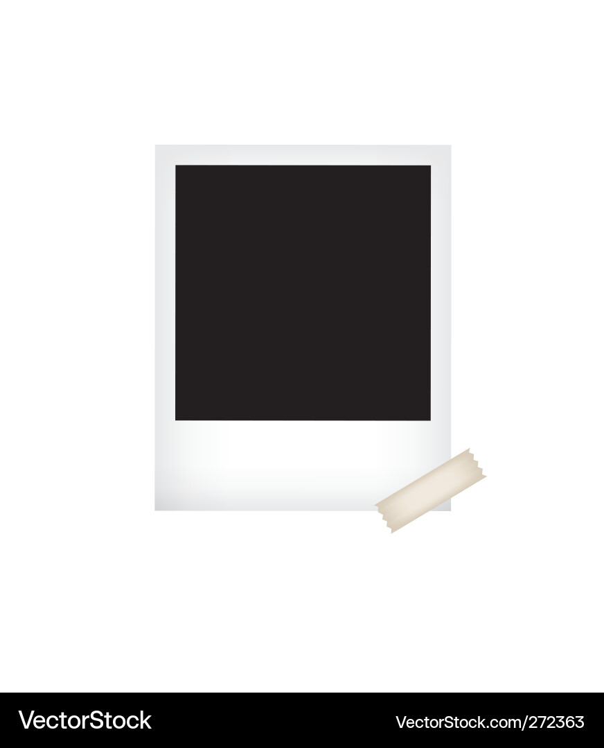 Tape Photo Frame Templates Vector Image