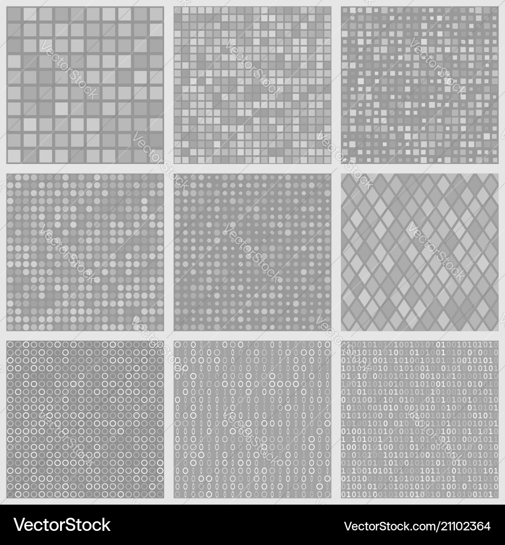 Abstract seamless patterns of small elements Abstract seamless patterns of small elements vector image
