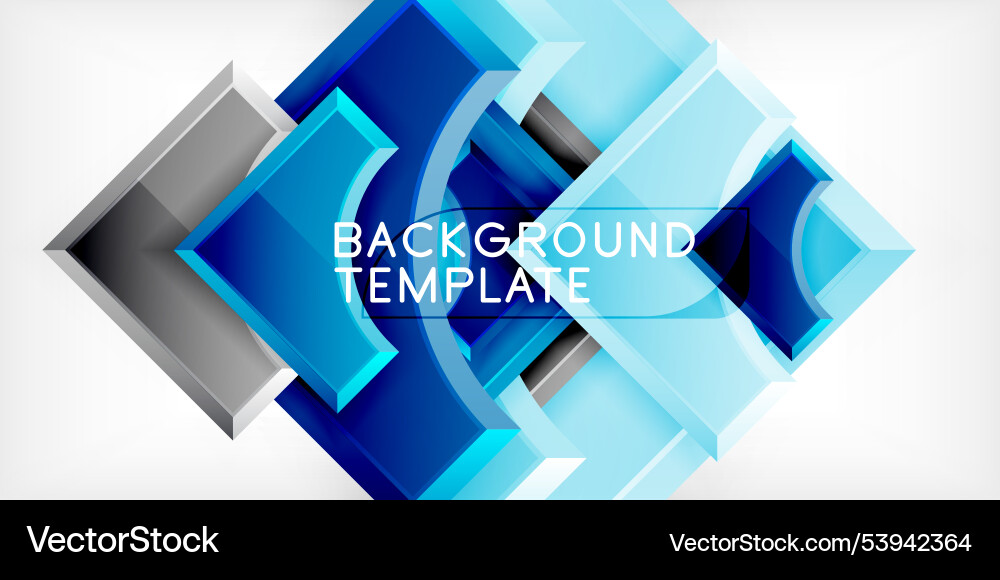 Arrow with round elements color geometric shapes Vector Image