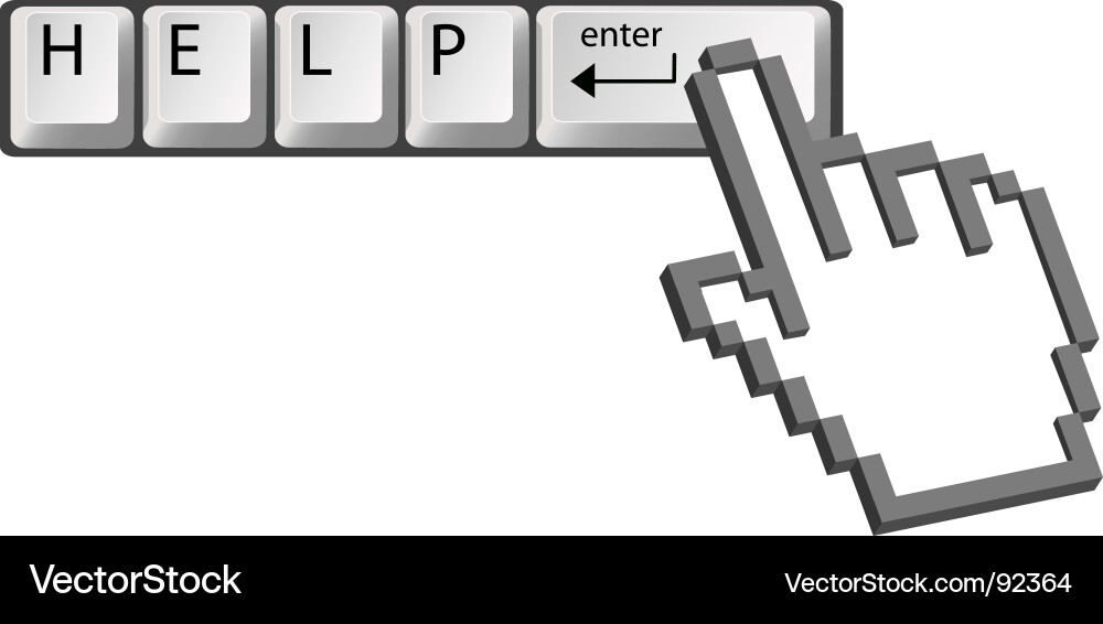 Hand Cursor Clicking Icon vector image