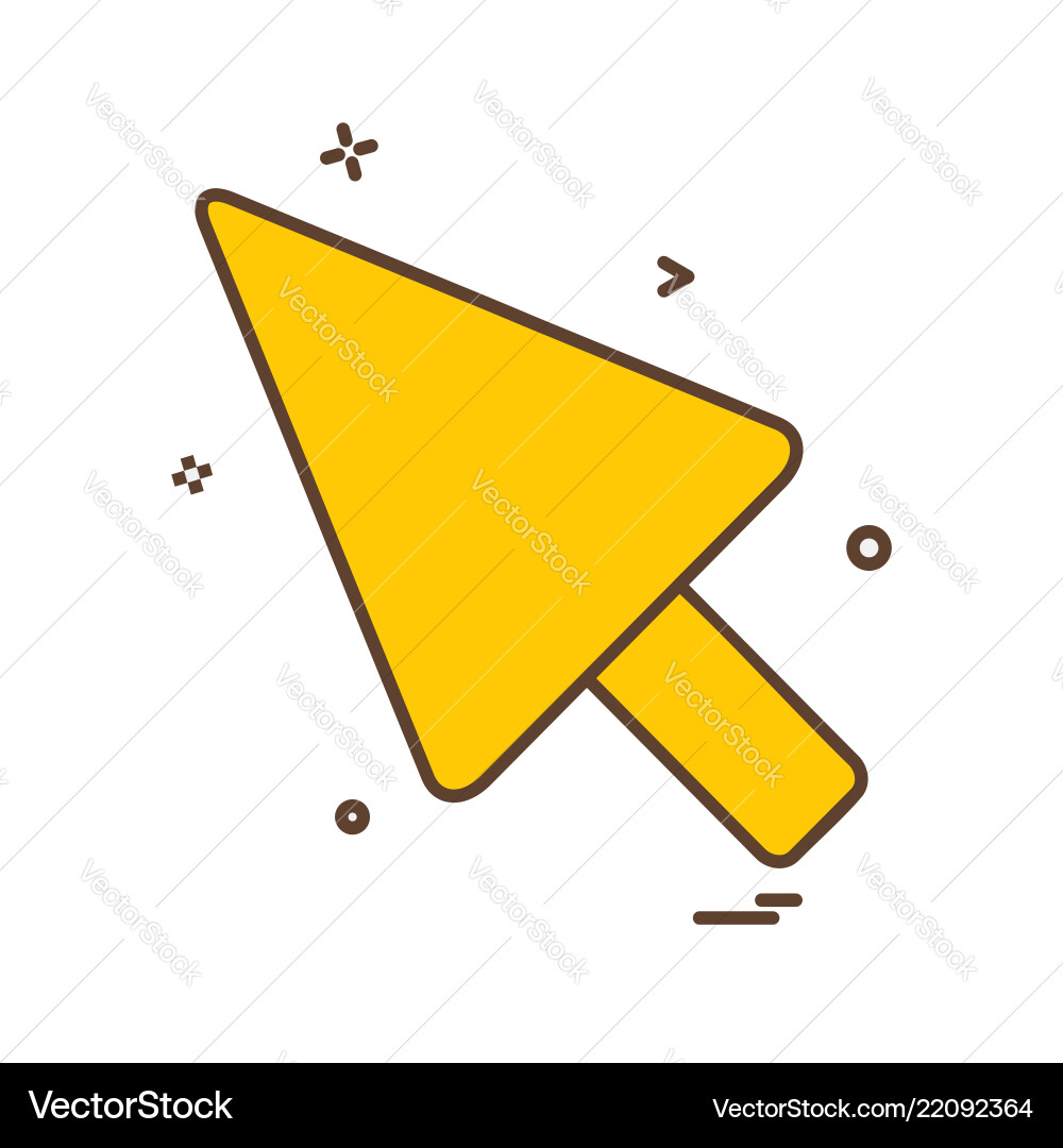 Pointer icon design Pointer icon design vector image