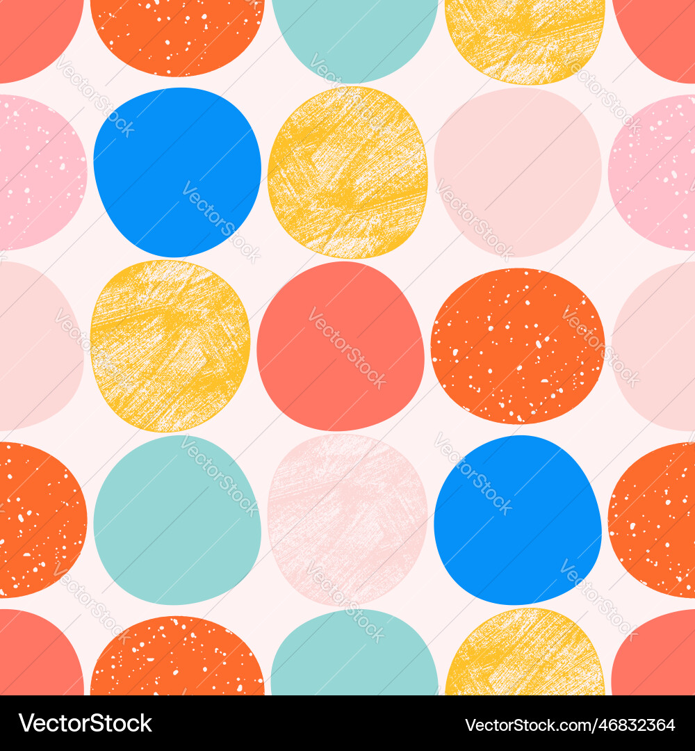 Seamless pattern with circles background print Seamless pattern with circles background print vector image