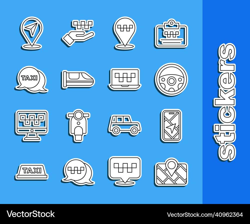 Set line gps device with map city navigation Set line gps device with map city navigation vector image