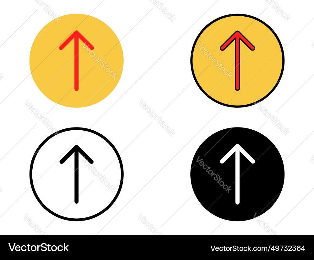 Set of upload collection icon vector image