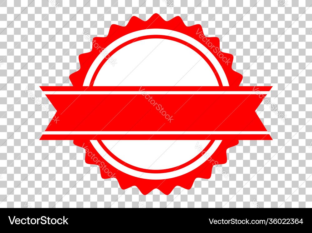 Set template 4 different style blank red circle Vector Image