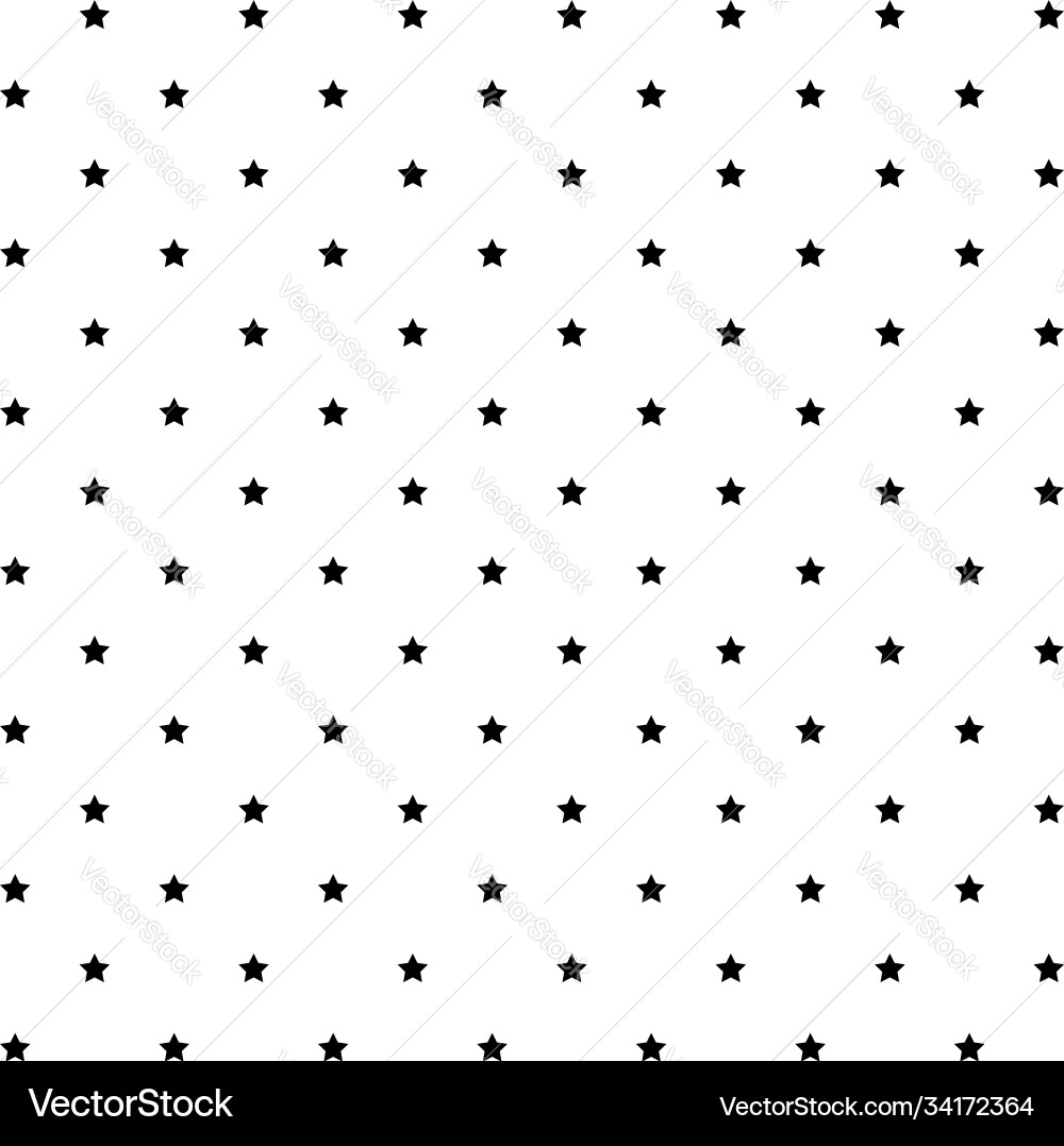 Starry repeatable seamless star pattern Vector Image