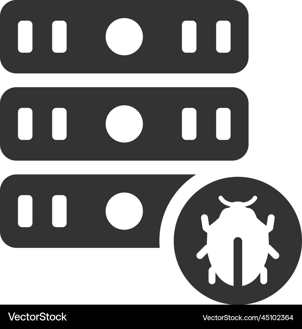 Storage bug icon Vector Image
