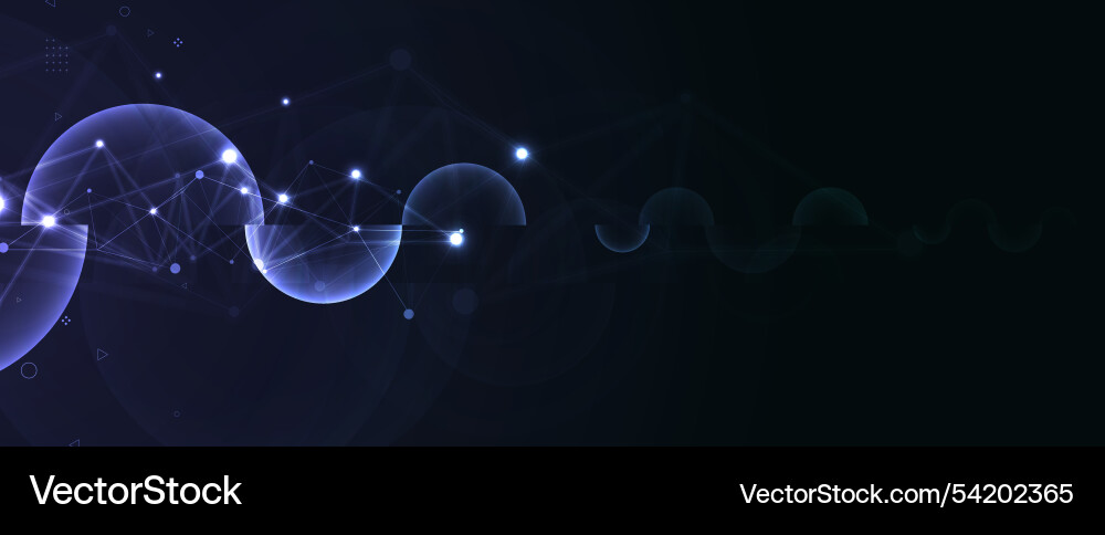 Abstract digital cloud computing technology Abstract digital cloud computing technology vector image