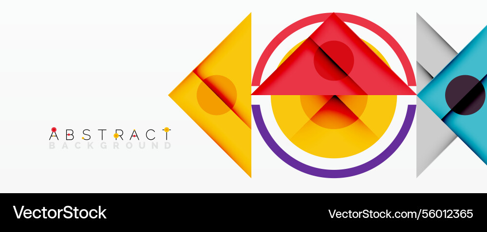 Abstract geometric composition with overlapping Abstract geometric composition with overlapping Vector Image