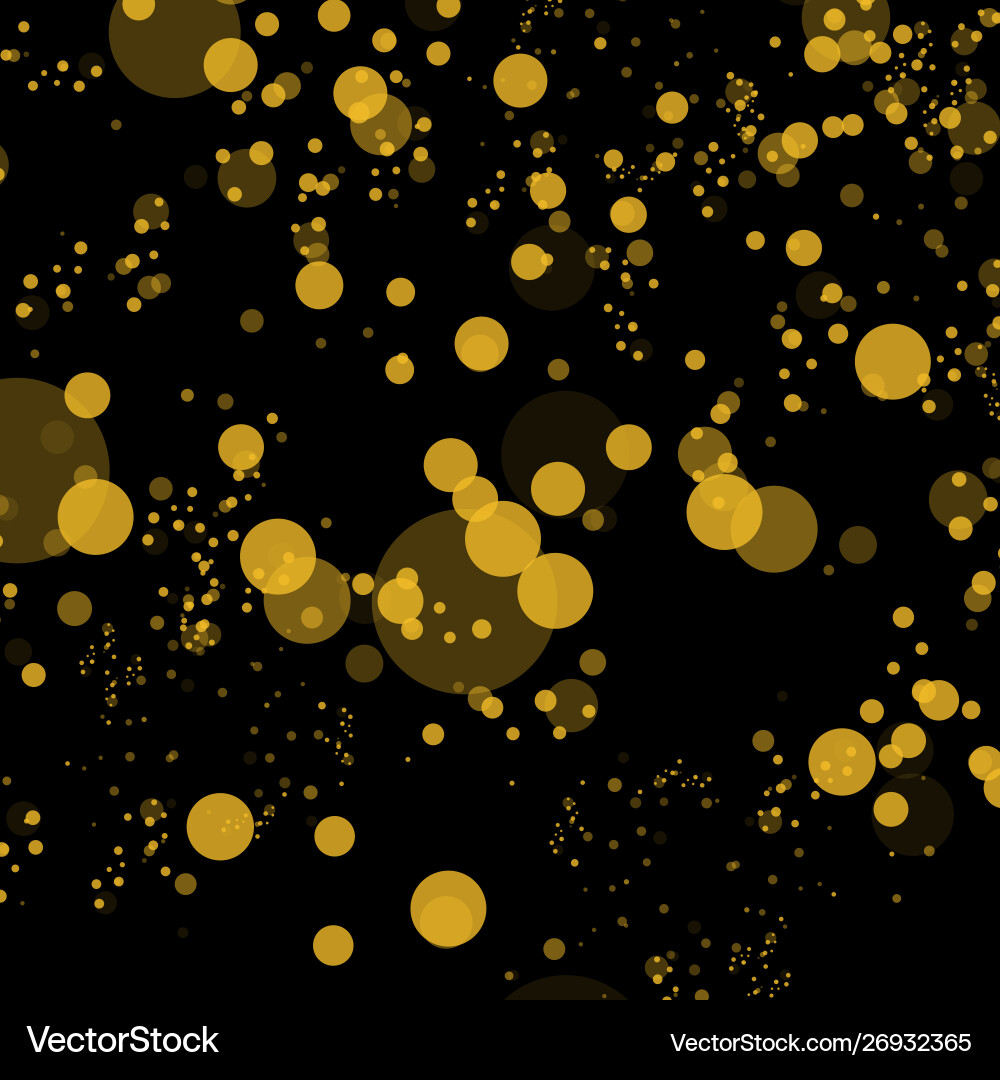 Bokeh effect isolated on black background dark Bokeh effect isolated on black background dark vector image