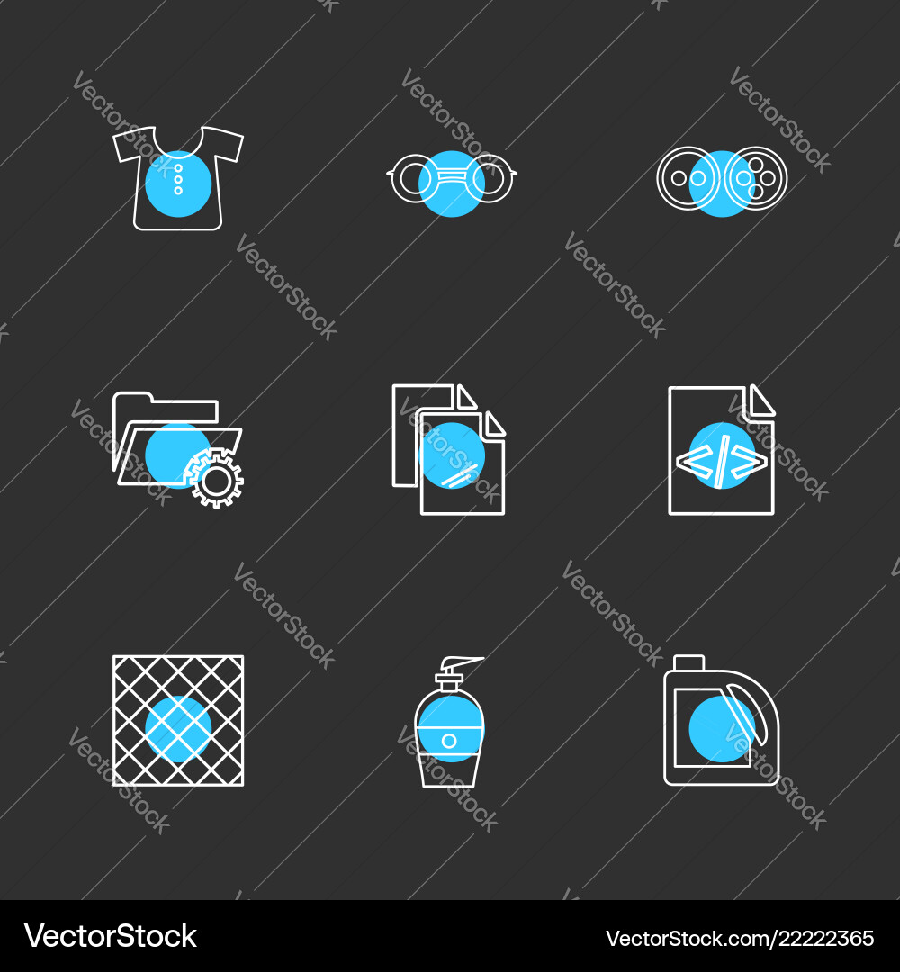 Garmets code folder hardware tools labour vector image