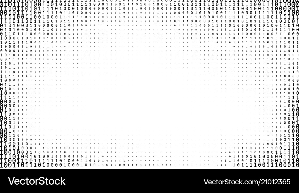Gradient binary code digits background Gradient binary code digits background vector image