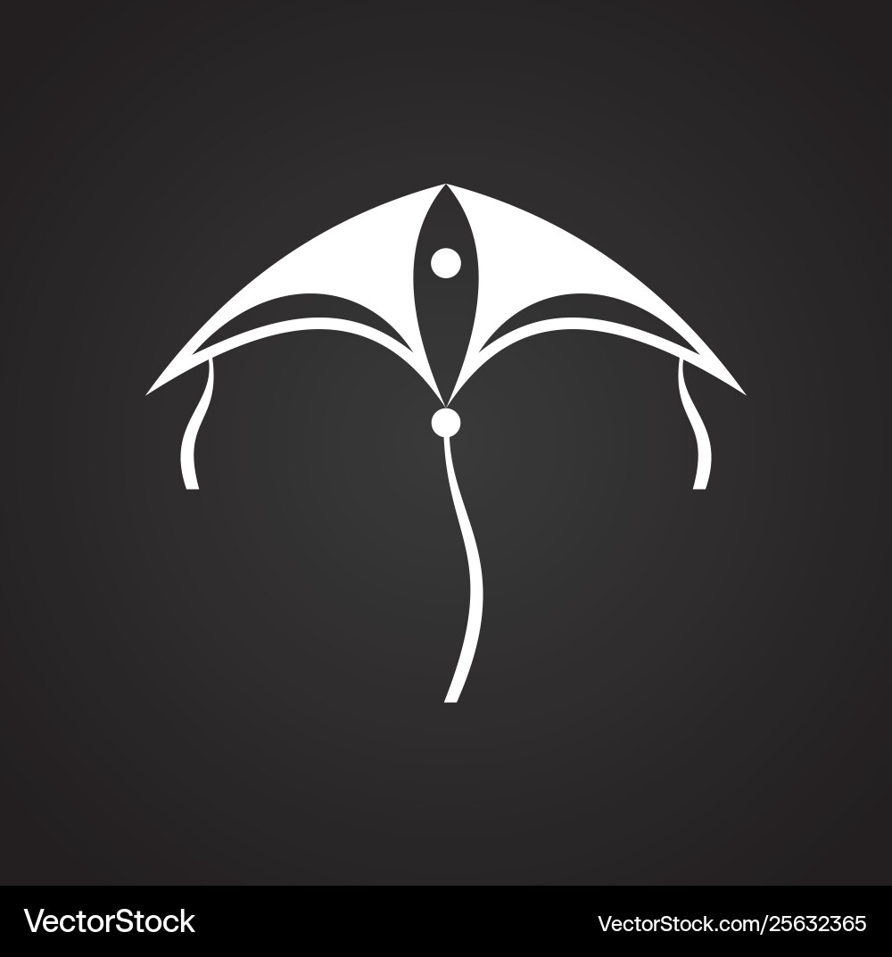 Kite icon on background for graphic and web design Kite icon on background for graphic and web design vector image