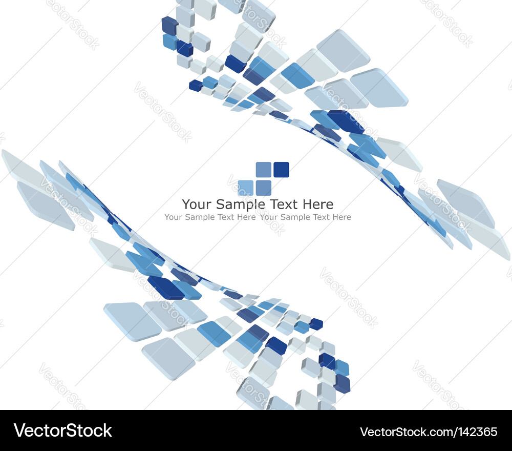 Modern 3D Blocks Background vector image