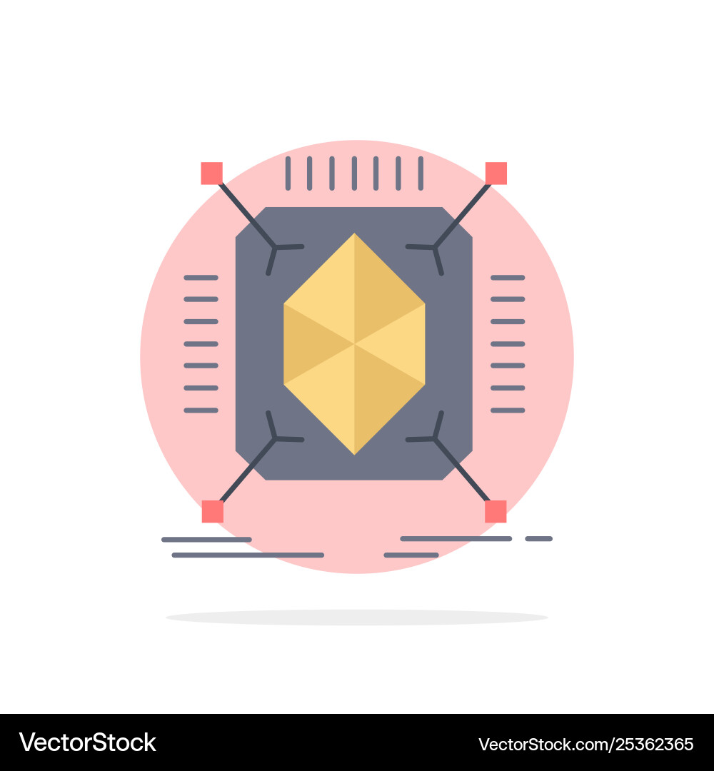 Object prototyping rapid structure 3d flat color Object prototyping rapid structure 3d flat color Vector Image