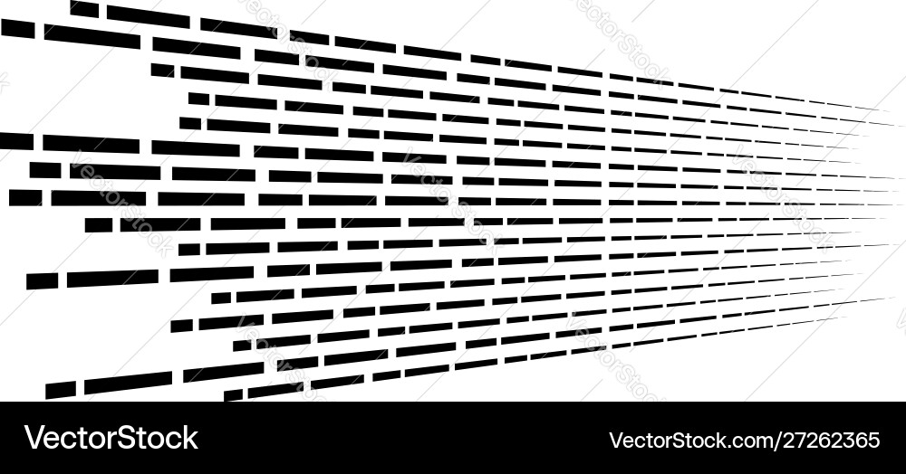 Random 3d dashed lines in perspective segmented Random 3d dashed lines in perspective segmented vector image