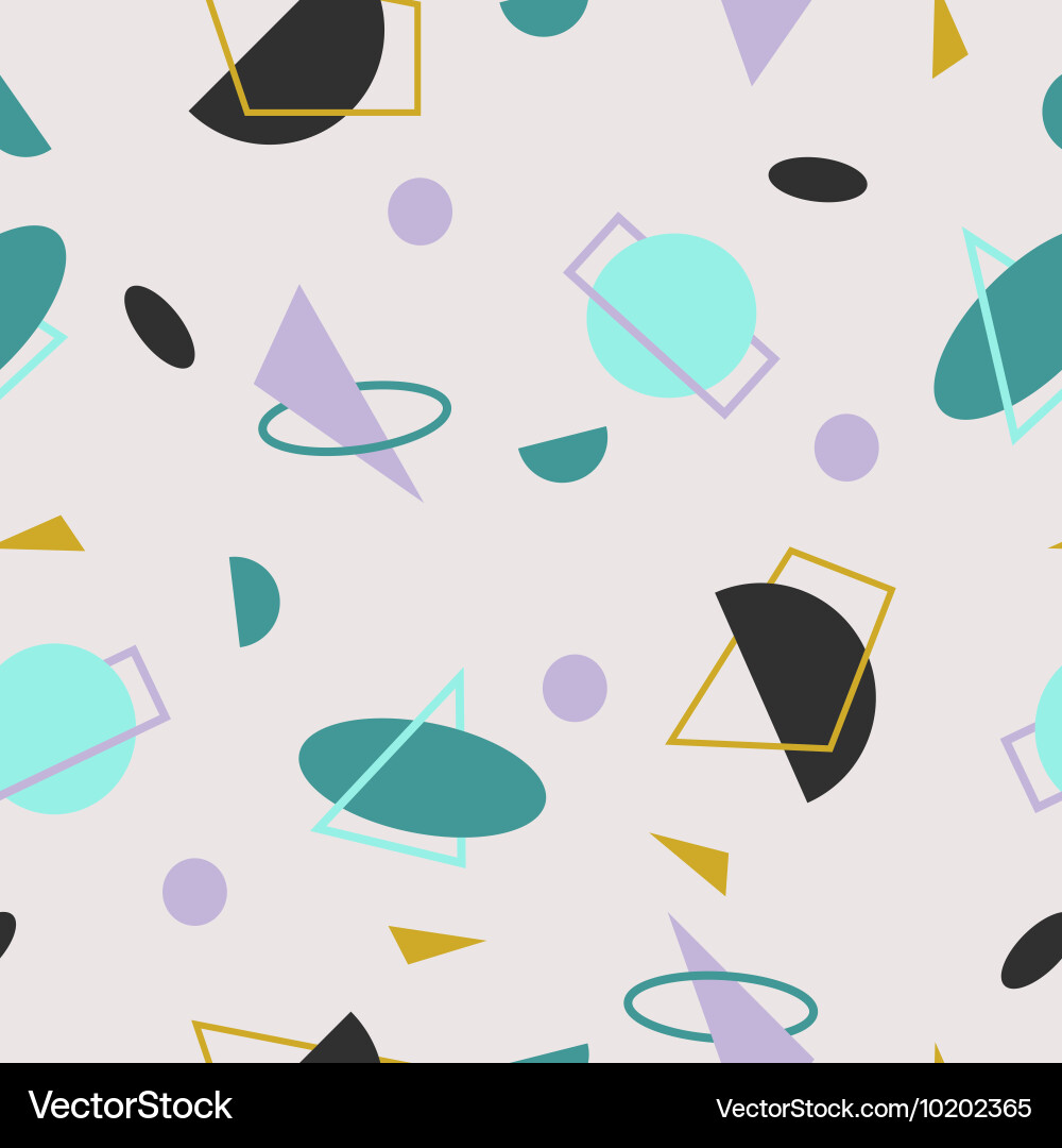 Retro Memphis Pattern vector image